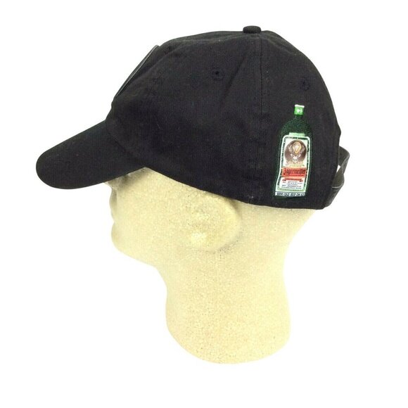 Jägermeister Black Adjustable Baseball Cap With Stag Logo & Bottle Embroidery - Picture 4 of 10